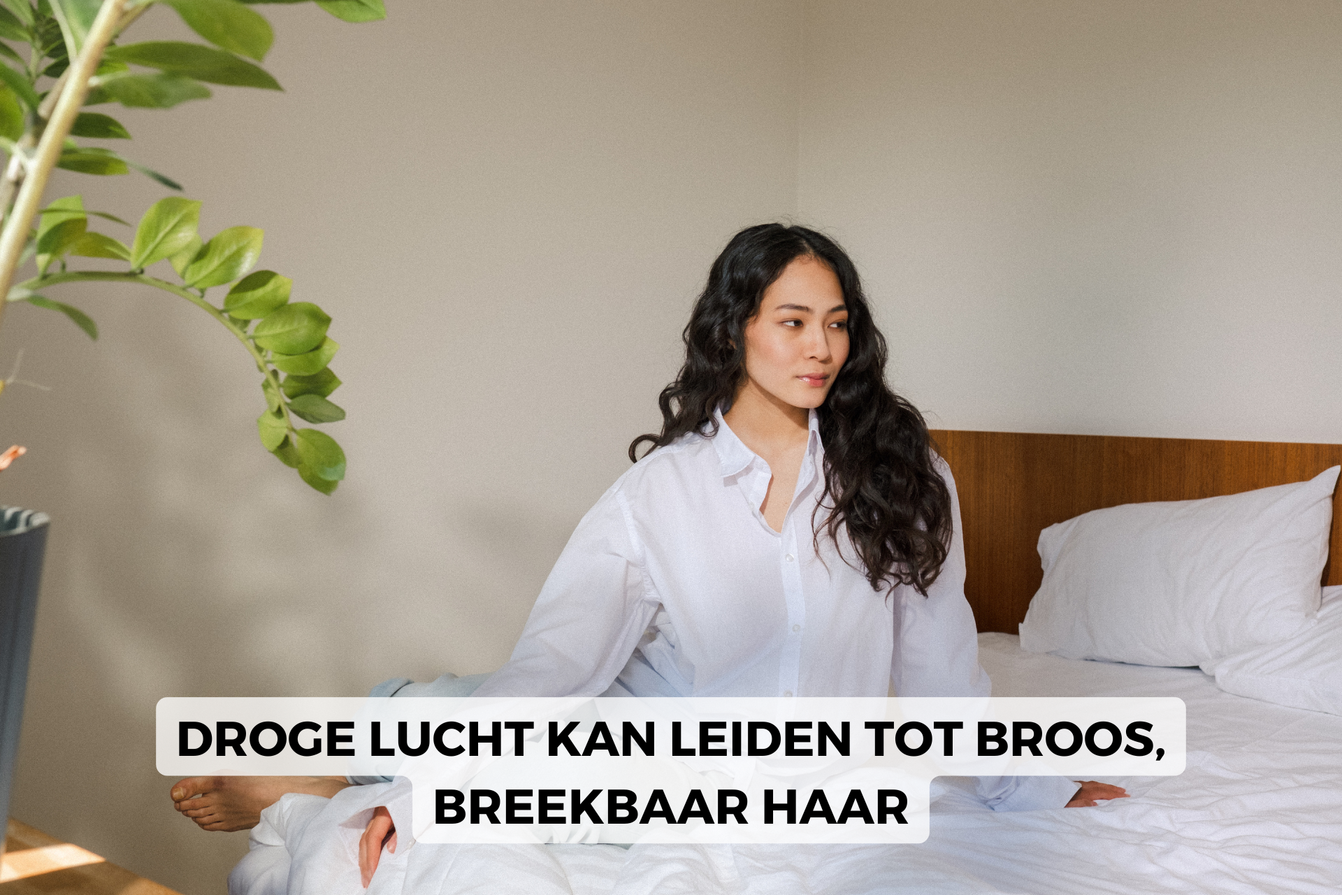 slaapen met lang haar